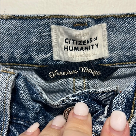 Citizens Of Humanity Blue Straight Jeans Classic Style - Picture 5 of 11